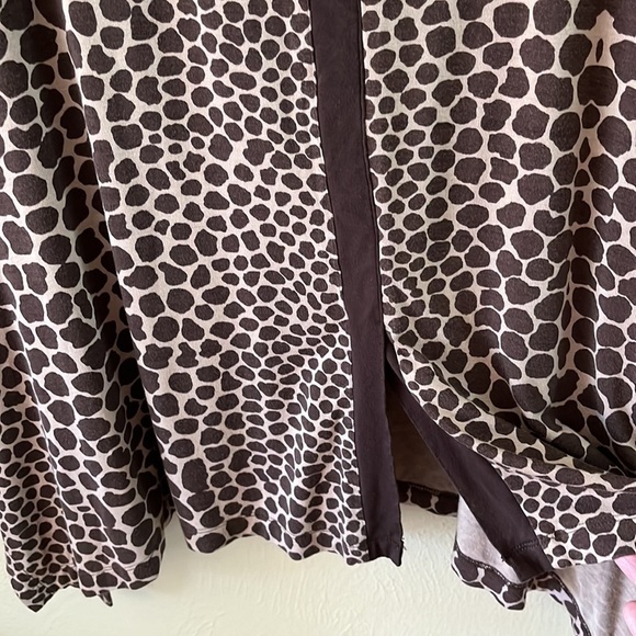 Soft Surroundings Tunic Animal Print Asymmetric Hem Size M - Picture 5 of 11